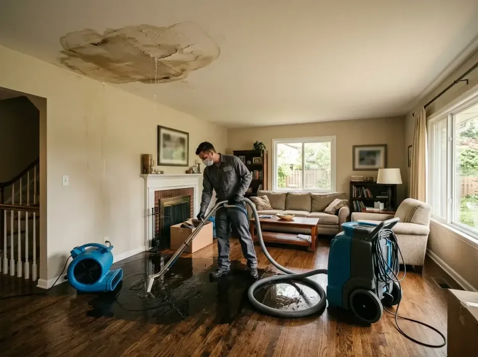 attic-pipe-burst-ceiling-drip-008 — frequently asked questions, Water Damage Restoration & Carpet Care in Chickasaw, AL
